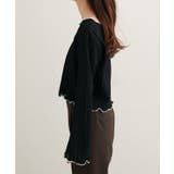 【natural couture】透かしカットソー配色TOPS | NICE CLAUP / OLIVE des OLIVE OUTLET | 詳細画像8