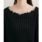 【natural couture】透かしカットソー配色TOPS | NICE CLAUP / OLIVE des OLIVE OUTLET | 詳細画像10