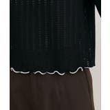 【natural couture】透かしカットソー配色TOPS | NICE CLAUP / OLIVE des OLIVE OUTLET | 詳細画像12