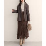 【natural couture】ベルト付きロングテーラージャケット | NICE CLAUP / OLIVE des OLIVE　OUTLET | 詳細画像8 