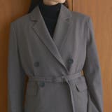 【natural couture】ベルト付きロングテーラージャケット | NICE CLAUP / OLIVE des OLIVE　OUTLET | 詳細画像11 