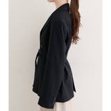 【natural couture】ベルト付きロングテーラージャケット | NICE CLAUP / OLIVE des OLIVE　OUTLET | 詳細画像30 