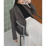 チャコール | 【natural couture】ベルト付きロングテーラージャケット | NICE CLAUP / OLIVE des OLIVE　OUTLET