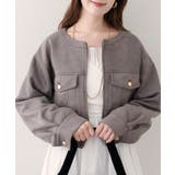 【natural couture】スウェード風ブルゾン | NICE CLAUP / OLIVE des OLIVE　OUTLET | 詳細画像2 