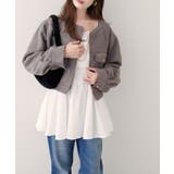 【natural couture】スウェード風ブルゾン | NICE CLAUP / OLIVE des OLIVE　OUTLET | 詳細画像15 