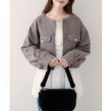 【natural couture】スウェード風ブルゾン | NICE CLAUP / OLIVE des OLIVE　OUTLET | 詳細画像16 