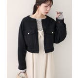 ブラック | 【natural couture】スウェード風ブルゾン | NICE CLAUP / OLIVE des OLIVE　OUTLET