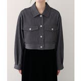 【natural couture】クロップドシャツブルゾン | NICE CLAUP / OLIVE des OLIVE　OUTLET | 詳細画像3 