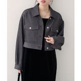 【natural couture】クロップドシャツブルゾン | NICE CLAUP / OLIVE des OLIVE　OUTLET | 詳細画像13 