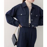 【natural couture】クロップドシャツブルゾン | NICE CLAUP / OLIVE des OLIVE　OUTLET | 詳細画像16 