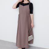モカ |  ＜canami＞両サイドプリーツキャミワンピース | NICE CLAUP / OLIVE des OLIVE　OUTLET