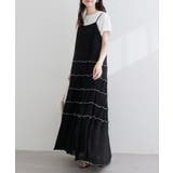 ブラック | 【natural couture】プリーツメローキャミワンピース | NICE CLAUP / OLIVE des OLIVE OUTLET