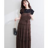 ブラウン | 【natural couture】プリーツメローキャミワンピース | NICE CLAUP / OLIVE des OLIVE OUTLET
