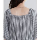 【natural couture】ポコポコチェック袖ボリュームワンピース | NICE CLAUP / OLIVE des OLIVE OUTLET | 詳細画像3