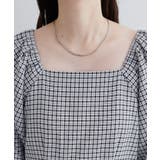 【natural couture】ポコポコチェック袖ボリュームワンピース | NICE CLAUP / OLIVE des OLIVE OUTLET | 詳細画像6