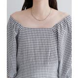 【natural couture】ポコポコチェック袖ボリュームワンピース | NICE CLAUP / OLIVE des OLIVE OUTLET | 詳細画像10