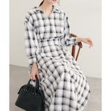 柄1 | スキッパー衿7部袖ワンピース | NICE CLAUP / OLIVE des OLIVE OUTLET