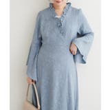 サックス | 【natural couture】観劇ワンピース | NICE CLAUP / OLIVE des OLIVE　OUTLET