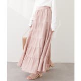 【natural couture】サテンティアードスカート | NICE CLAUP / OLIVE des OLIVE OUTLET | 詳細画像23