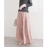 【natural couture】サテンティアードスカート | NICE CLAUP / OLIVE des OLIVE OUTLET | 詳細画像11