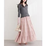 【natural couture】サテンティアードスカート | NICE CLAUP / OLIVE des OLIVE OUTLET | 詳細画像9