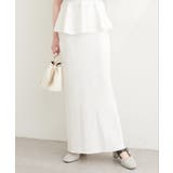 【natural couture】UVカット付きリブニットタイトスカート | NICE CLAUP / OLIVE des OLIVE　OUTLET | 詳細画像2 