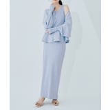グレー | 【natural couture】UVカット付きリブニットタイトスカート | NICE CLAUP / OLIVE des OLIVE　OUTLET