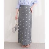 【natural couture】花柄ツイルナロースカート | NICE CLAUP / OLIVE des OLIVE　OUTLET | 詳細画像6 