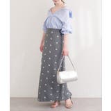 【natural couture】花柄ツイルナロースカート | NICE CLAUP / OLIVE des OLIVE　OUTLET | 詳細画像8 
