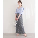 【natural couture】花柄ツイルナロースカート | NICE CLAUP / OLIVE des OLIVE　OUTLET | 詳細画像9 