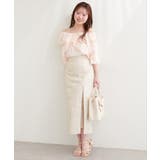 【natural couture】＜mizumami＞スリットレーススカート | NICE CLAUP / OLIVE des OLIVE　OUTLET | 詳細画像3 