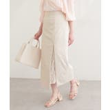 【natural couture】＜mizumami＞スリットレーススカート | NICE CLAUP / OLIVE des OLIVE　OUTLET | 詳細画像9 