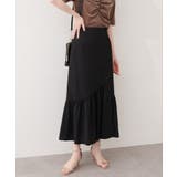 ブラック | 【natural couture】フロントボタンマーメイドスカート | NICE CLAUP / OLIVE des OLIVE OUTLET