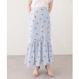 サックス | 【natural couture】フロントボタンマーメイドスカート | NICE CLAUP / OLIVE des OLIVE OUTLET