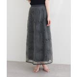 チャコール | 【natural couture】フラワーチュールスカート | NICE CLAUP / OLIVE des OLIVE OUTLET