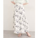 【natural couture】フラワーマーメイドギャザースカート | NICE CLAUP / OLIVE des OLIVE　OUTLET | 詳細画像4 