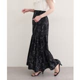 【natural couture】フラワーマーメイドギャザースカート | NICE CLAUP / OLIVE des OLIVE　OUTLET | 詳細画像10 