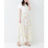 イエロー系 | 【natural couture】フラワーマーメイドギャザースカート | NICE CLAUP / OLIVE des OLIVE　OUTLET