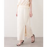【natural couture】きれいめポンチサイドスリットタイトスカート | NICE CLAUP / OLIVE des OLIVE OUTLET | 詳細画像3