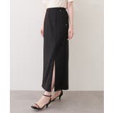 【natural couture】きれいめポンチサイドスリットタイトスカート | NICE CLAUP / OLIVE des OLIVE OUTLET | 詳細画像1