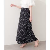 ブラック | 【natural couture】フルーツ柄スカート | NICE CLAUP / OLIVE des OLIVE OUTLET