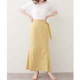 【natural couture】ラップ風タイトスカート | NICE CLAUP / OLIVE des OLIVE OUTLET | 詳細画像12
