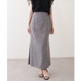 ブラック | 【natural couture】ラップ風タイトスカート | NICE CLAUP / OLIVE des OLIVE OUTLET
