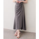 チャコール | 【natural couture】ドレープデザインマーメイドスカート | NICE CLAUP / OLIVE des OLIVE OUTLET