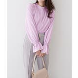 【natural couture】配色パイピングタックブラウス | NICE CLAUP / OLIVE des OLIVE　OUTLET | 詳細画像5 