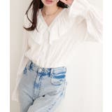 【natural couture】前後2way フリルカラーブラウス | NICE CLAUP / OLIVE des OLIVE OUTLET | 詳細画像3