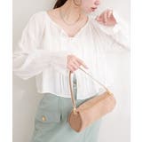 楊柳シャーリングリボンブラウス | NICE CLAUP / OLIVE des OLIVE　OUTLET | 詳細画像2 