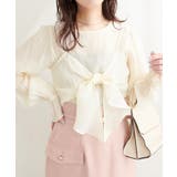 【natural couture】リボンビスチェ+ブラウス セット | NICE CLAUP / OLIVE des OLIVE　OUTLET | 詳細画像4 