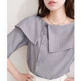 柄2 | 【natural couture】接触冷感マシンウォッシャブル防シワアシメネック | NICE CLAUP / OLIVE des OLIVE OUTLET