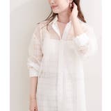 【natural couture】シアーチェックシャツ | NICE CLAUP / OLIVE des OLIVE OUTLET | 詳細画像3
